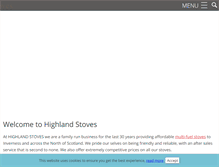 Tablet Screenshot of highlandstoves.com